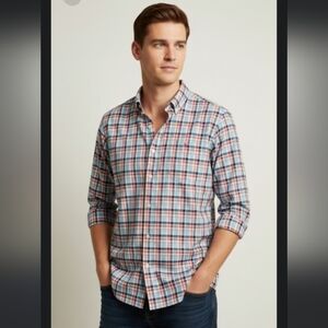 Tommy Bahama, the Siesta key Men's Multicolor Plaid Shirt size Large